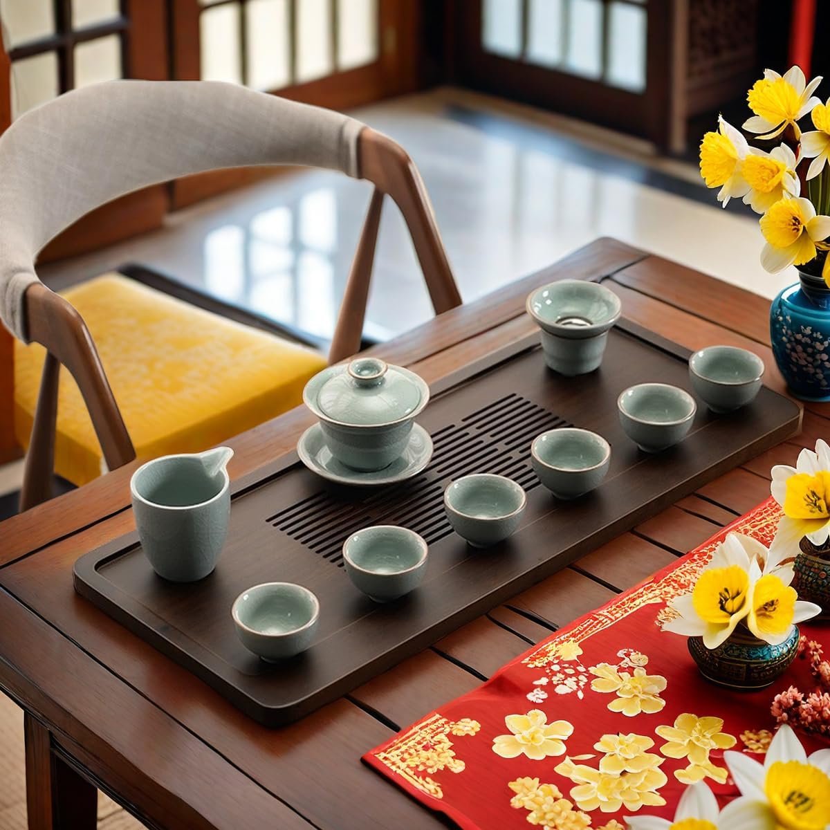Chinese Tea Box with Water Storage